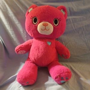 Build a Bear Pink Cat Kabu Catlynn blue heart BAB plush stuffed animal toy